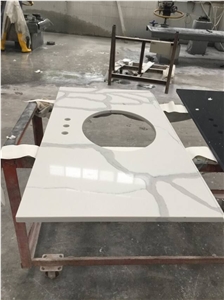 Chinese Quartz Stone Polished Vanity Top, Kitchen Top, Bench Top