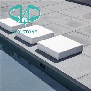 Full/Half Bullnose White/Grey/Black Granite Swimming Pool Coping Tiles,Pool Terrace Stone,Pool Pavers,Pool Decks