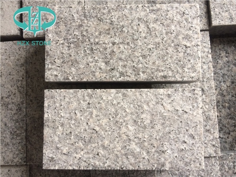 G603 Sesame White Granite Grey Granite Setts,Driveway and Footpath Edging,Flamed Granite Cobble Stone, Cobble Setts,Paving Sets