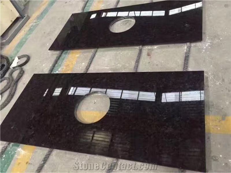Black Granite Custom Countertops Angola Black Countertops for Hotel