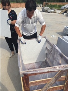 China White Quartzite Flamed Tile Spa White Quartzite Tile for Project