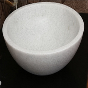 Round White Onyx Sink / Wash Basin