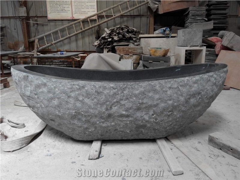 Stone Bath Tubs Granite Padang Grey Bathtubs for Hotel