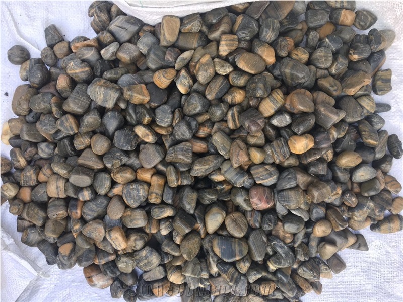 Brown Yellow Polished River Pebble Cobble Stone/Hot Sale Cheap Popular Garden Paving Walkway Driveways Use/Natural Gravels/Foot Massage/Swim Pool