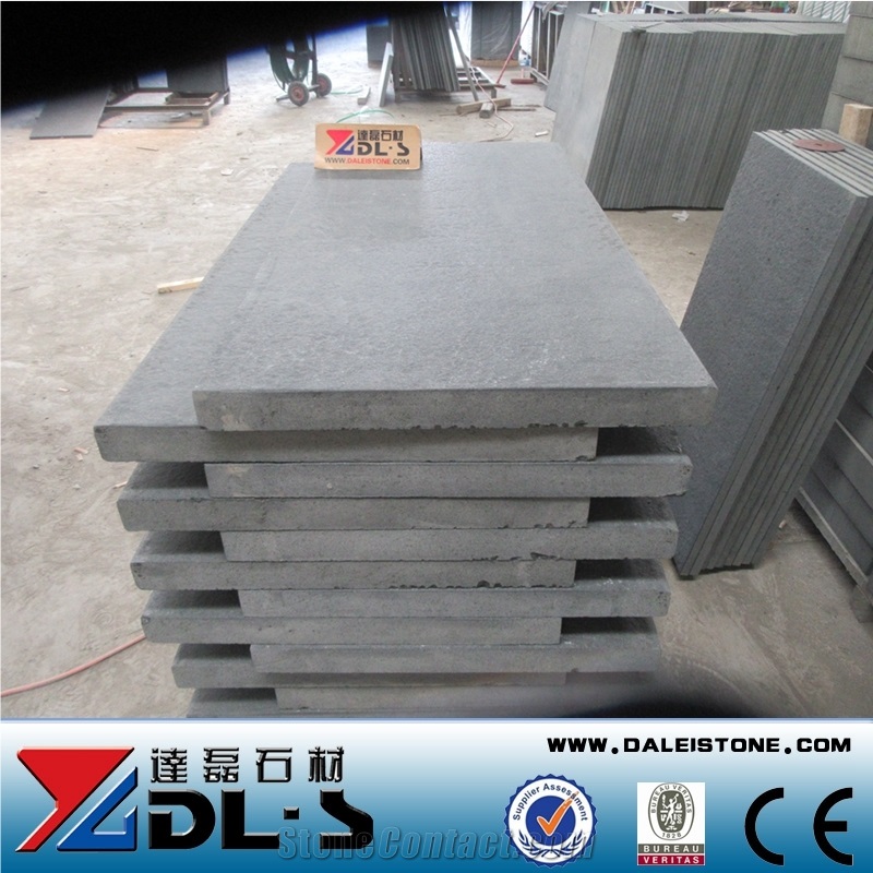 China New Jet Black Basalt Cheap Diamond G684 Natural Building Stones G684 Fuding Black Basalt Polished Tiles Black Pearl