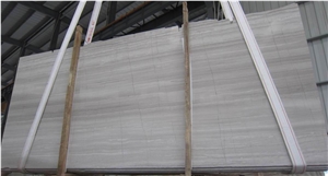China Factory Direct Grey Wooden, White Wood Vein Marble Polishing Slabs for Building Project Floorings, Wall Covering and Tops