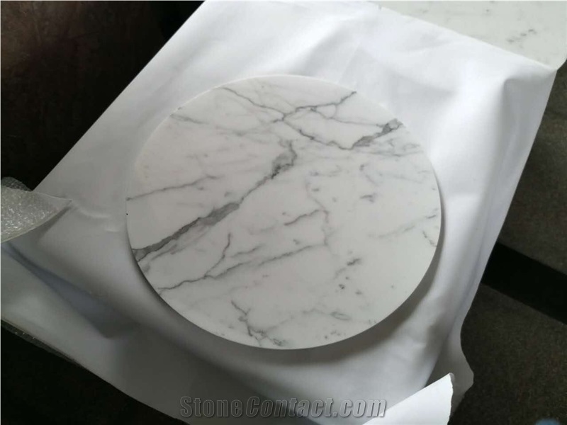 Hot Sale Italian Statuario White Marble Polishing Slab and Tile