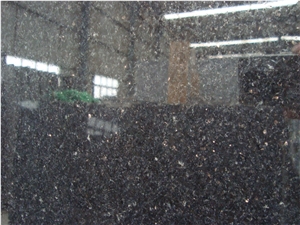Indian Black Galaxy Granite Polishing Slab and Tile
