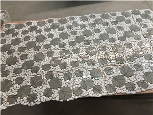 Polishing White Marble Mosaic in Various Pattern