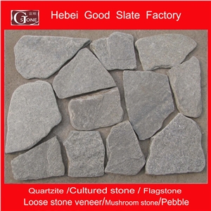 China Green Quartzite Loose Stone,Random Stone