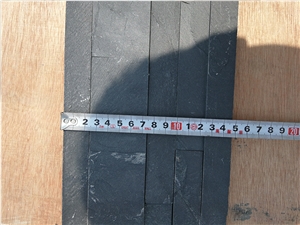 600x150x15-25mm, Black Blue Slate Cultured Stone,Ledge