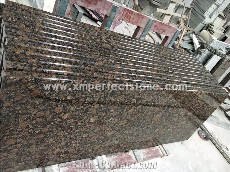Baltic Brown Prefab Granite Countertops with Bullnose Edge 96"X26"/108"X26"
