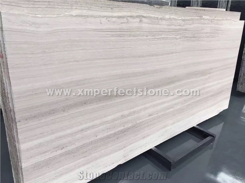 Chenille White Marble,Silk Georgette Marble,Polished&Across Cut 18mm Big Slabs