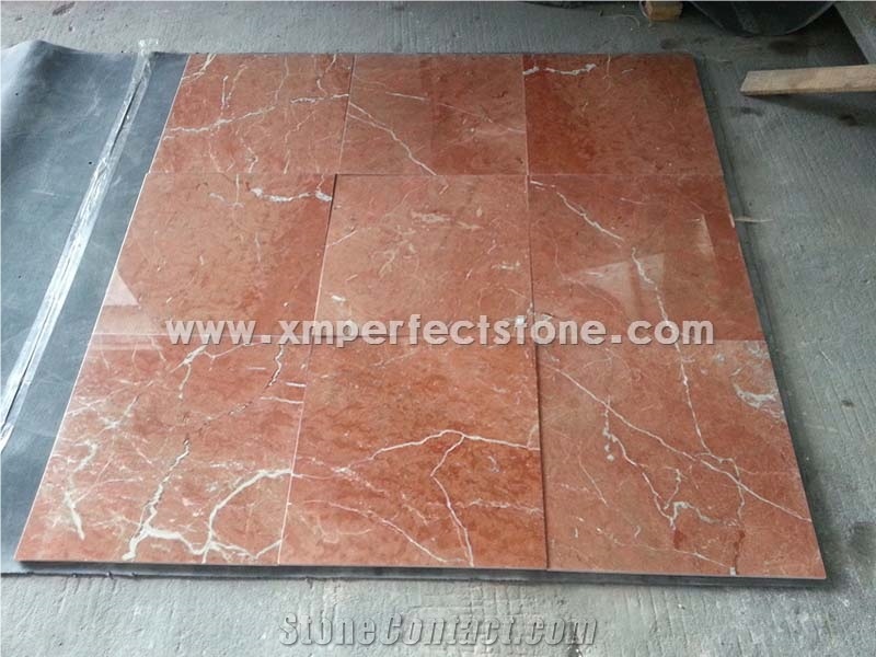 Coral Red Marble/Iran Red Marble 305*305mm Tiles Polished&Honed Surface