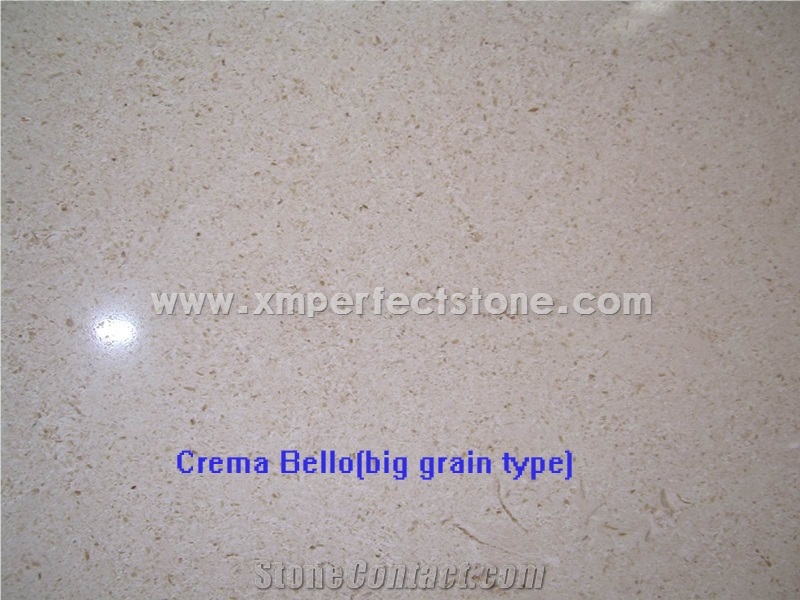 Crema Bello Limestone with Big Grain Type