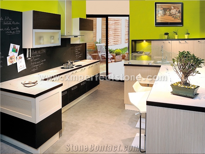 Custom Countertops,Kitchen Countertops,Quartz Stone Bar Top