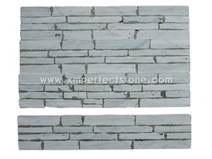 Green Slate Cultured Tiles for Wall Cladding/Chine Jade Slate Natural Split 600*150*10-25mm