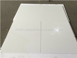 Honed/Polished Slabs and Panel Of Super White Nano Crystallized Glass Stone