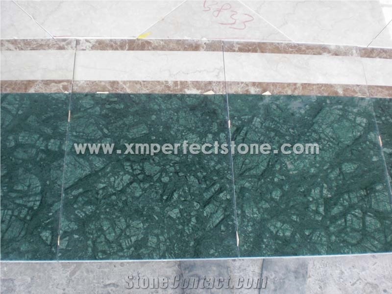 India Green Marble/Verde India Marble/Green Flower Marble Big Slab&Tiles