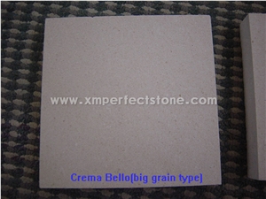 Polished Limestone Crema Bella Limestone with Small Grain