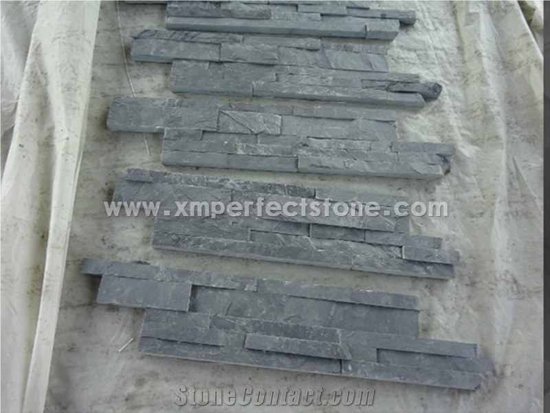 Pure Black Slate/New Material/New Black Slate/Black Slate/Pure Black Panel/Pure Black Walling Cladding/Pure Black Cultured Stone Wall