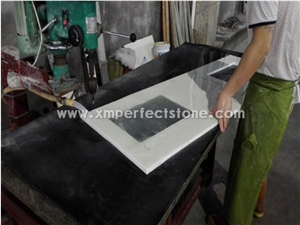 Quartz Stone Bathroom Tops for Pure White Artificial Quartz Vanity Tops