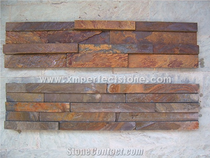 Rusty Slate,Multicolor Slate,Slate Wall Decor,Slate Ledge Stone