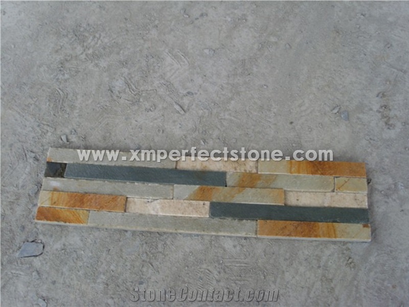 Rusty Slate,Multicolor Slate,Slate Wall Decor,Slate Ledge Stone,Slate Tile,Slate Wall Panel,Chinese Cheap Culture Stone