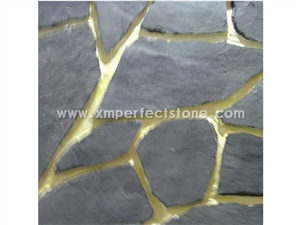 Rusty Split Face Slate Stacked Stone,Multicolor Slate Ledger Panels,Autumn Rose Stone Panel,Copper Rust Slate Thin Stone Veneer,Sunset