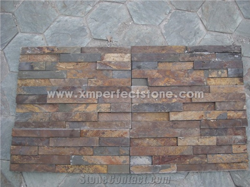 Rusty Stone Veneer,Dark Rusty Decorative Cultured Stone