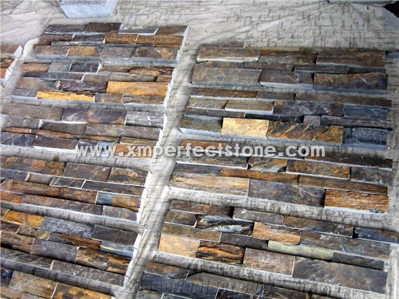 Rusty Stone Veneer,Dark Rusty Decorative Cultured Stone Tile