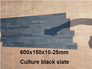 Slate Stone Decor,Black Exposed Wall Culture Stone