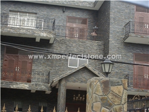 Yellow Beige Cultured Stone, Wall Cladding, Cheap Chinese Wall Stone Panel