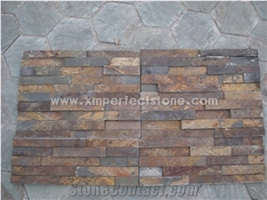 Yellow Quartzite Cultured Stone , Wall Cladding, Stacked Stone Veneer, Natural Stone Veneer