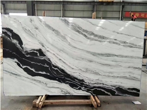 Panda White Marble Slab Polished