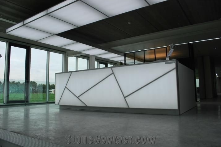 2017 Interior Modern Design Furniture Solid Surface Reception Counter