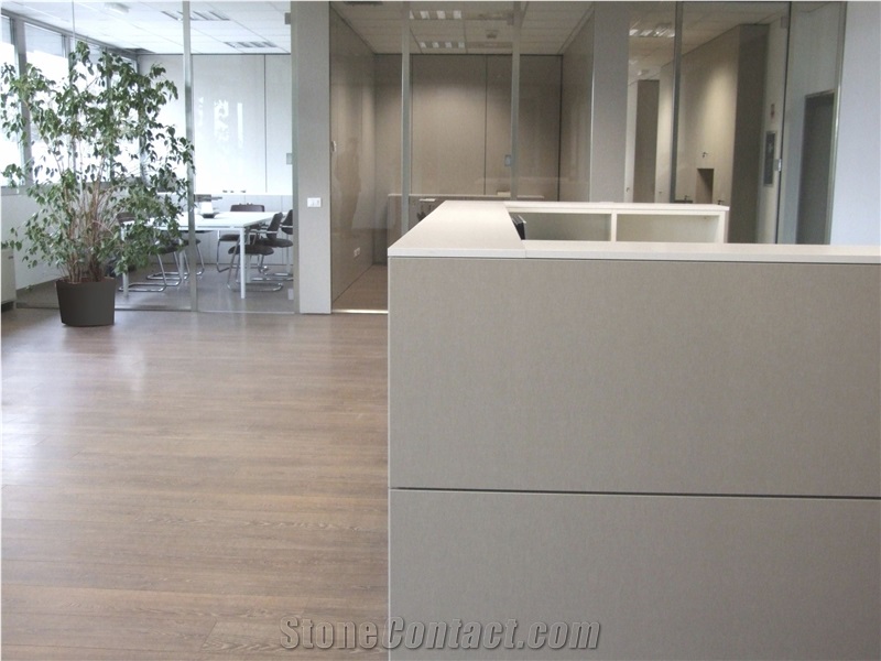 2017 Interior Modern Design Furniture Solid Surface Reception Counter