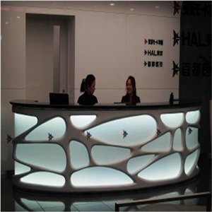 Acrylic Solid Surface High Quality Laminate Modern Shop Cash Counter Design
