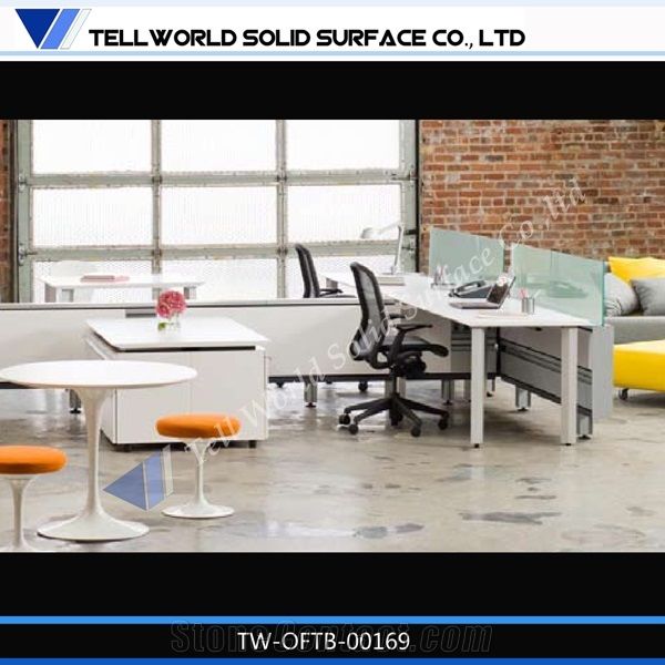 Acrylic Solid Surface Office Furniture For Tall People Glass