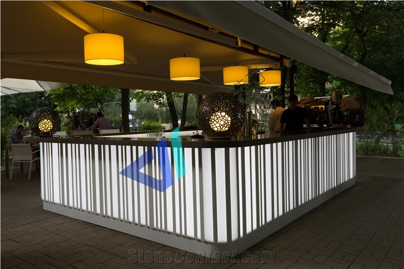 Artificial Stone Commercial Good Quality Luxury Design Bar Counter Disco Bar Counter