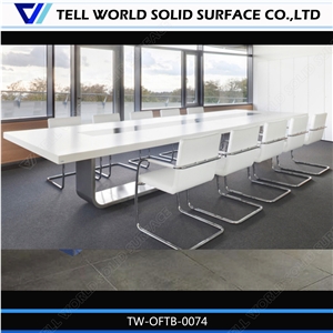 Composite/Modified Acrylic Custom Size Office Meeting Table Desk