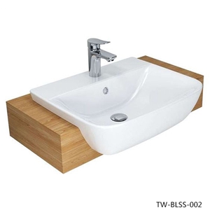 Corian Type White Matt Finish Easy Cleaning Wash Basin for Hotel and Private Home