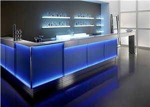Different Types Of Led Bar Table Engineered Stone Bar Counter