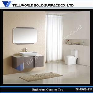 Free Standing Solid Surface Wash Basin Bathroom Sink Hand Wash Basin