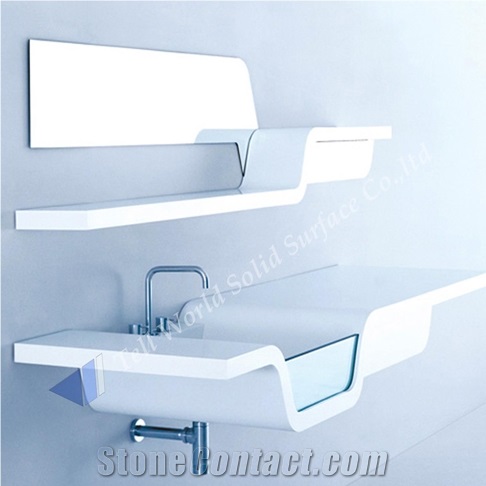 Italian Design Acrylic Solid Surface Washing Basin on Sale