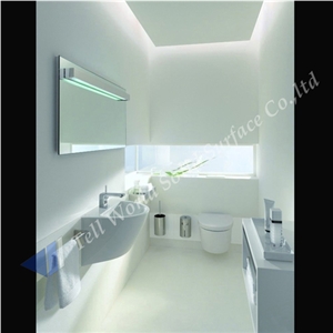Modern Acrylic Solid Surface Bathroom Vanity Bathroom Sinks Handmade Wash Basin