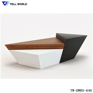 Top Quality Acrylic Solid Surface European Salon Reception Desk /Office Furniture