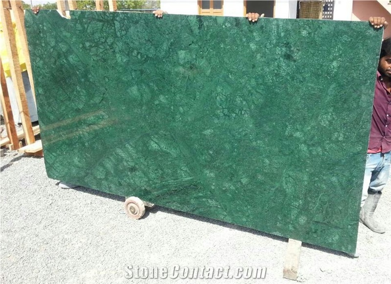 Forest Green Marble Slabs & Tiles, India Green Marble Polished Flooring Tiles, Walling Tiles