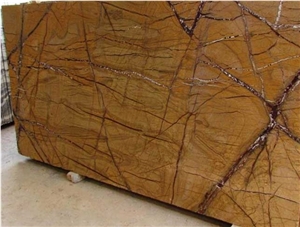 Rainforest Gold Marble, India Yellow Marble Slabs & Tiles