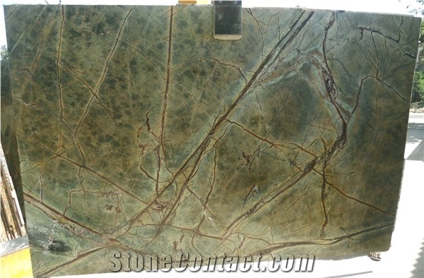 Rainforest Green Marble Slabs & Tiles, India Green Marble